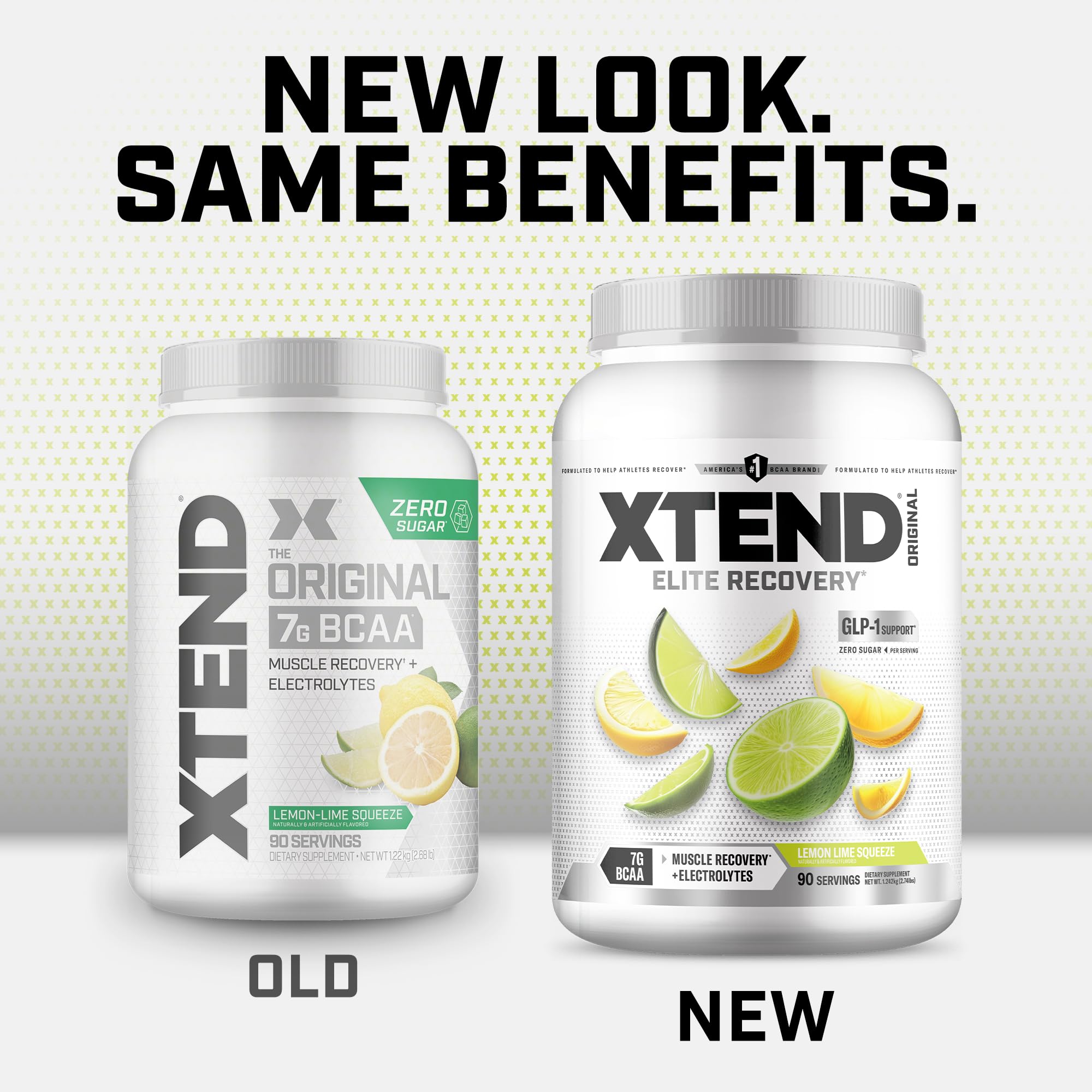Scoop of Xtend BCAA Powder on a table