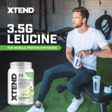Scoop of Xtend BCAA Powder on a table