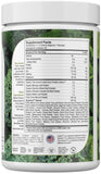 Scoop of Zahler Core Greens Spirulina Powder on a wooden spoon