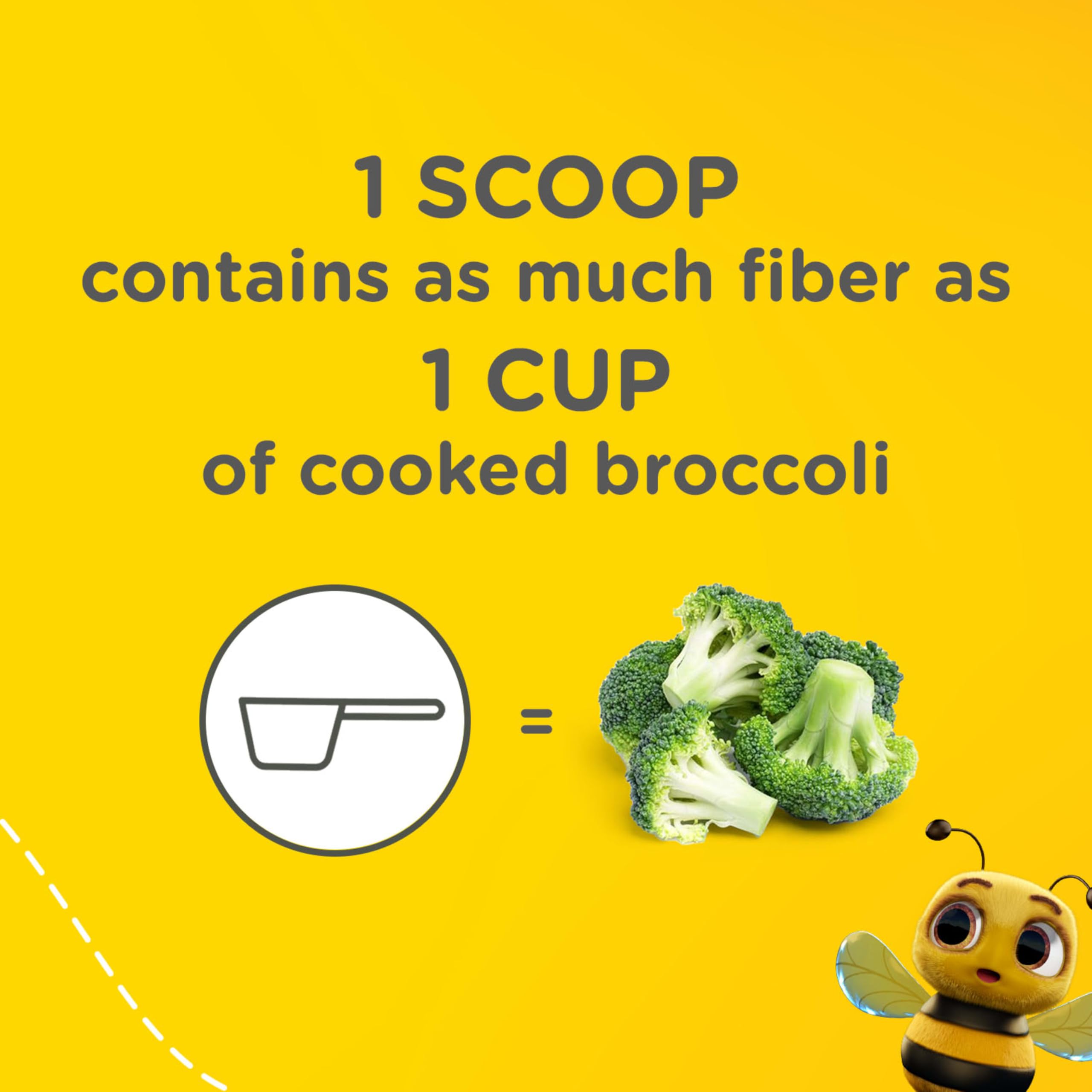Scoop of Zarbee's Children's Prebiotic Fiber Powder on a spoon
