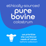 Scoop of Zena Nutrition Pure Colostrum Powder on a table