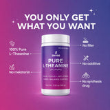 Scoop of ZENSE Pure L-Theanine Powder on a table