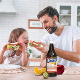 SCOTT'S EMULSION Cod Liver Oil Liquid for Kids pouring into a spoon