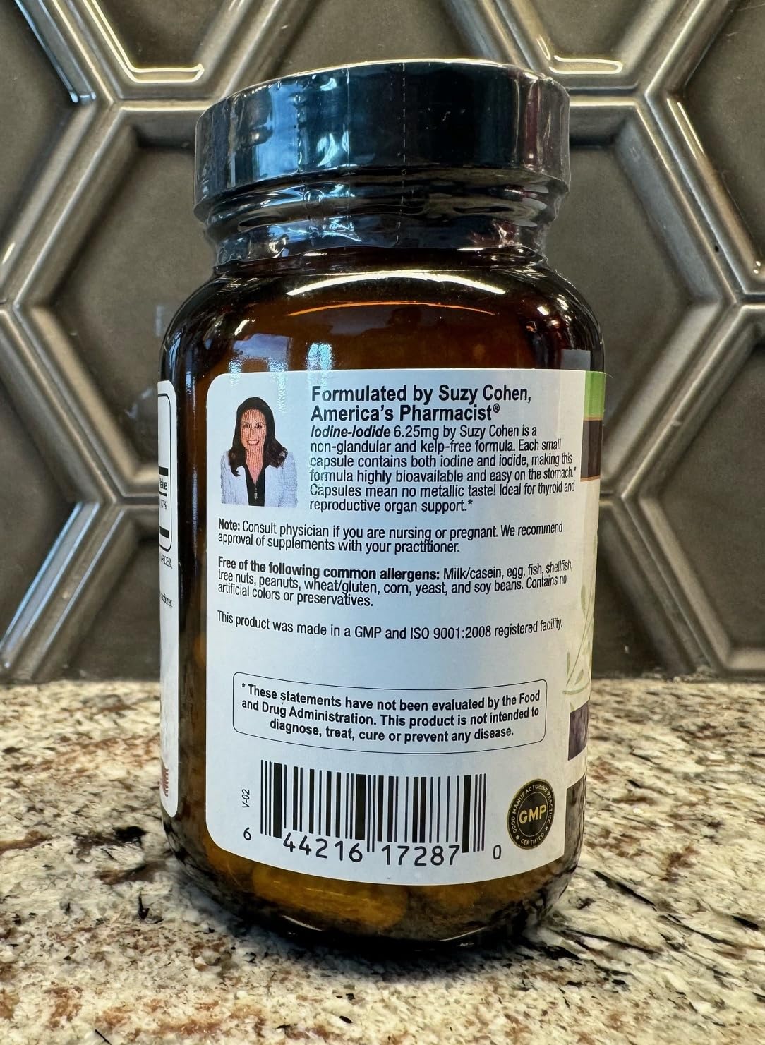 Script Essentials Iodine Complex capsules close-up