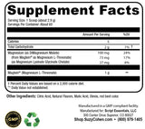 Script Essentials Magnesium Supplement 180g Mixed Berry in a glass of water