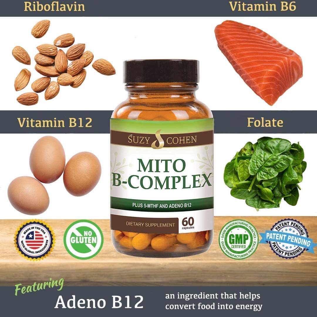 Script Essentials Mito B Complex 300mg capsules side view