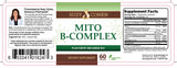 Script Essentials Mito B Complex 300mg capsules with a measuring spoon