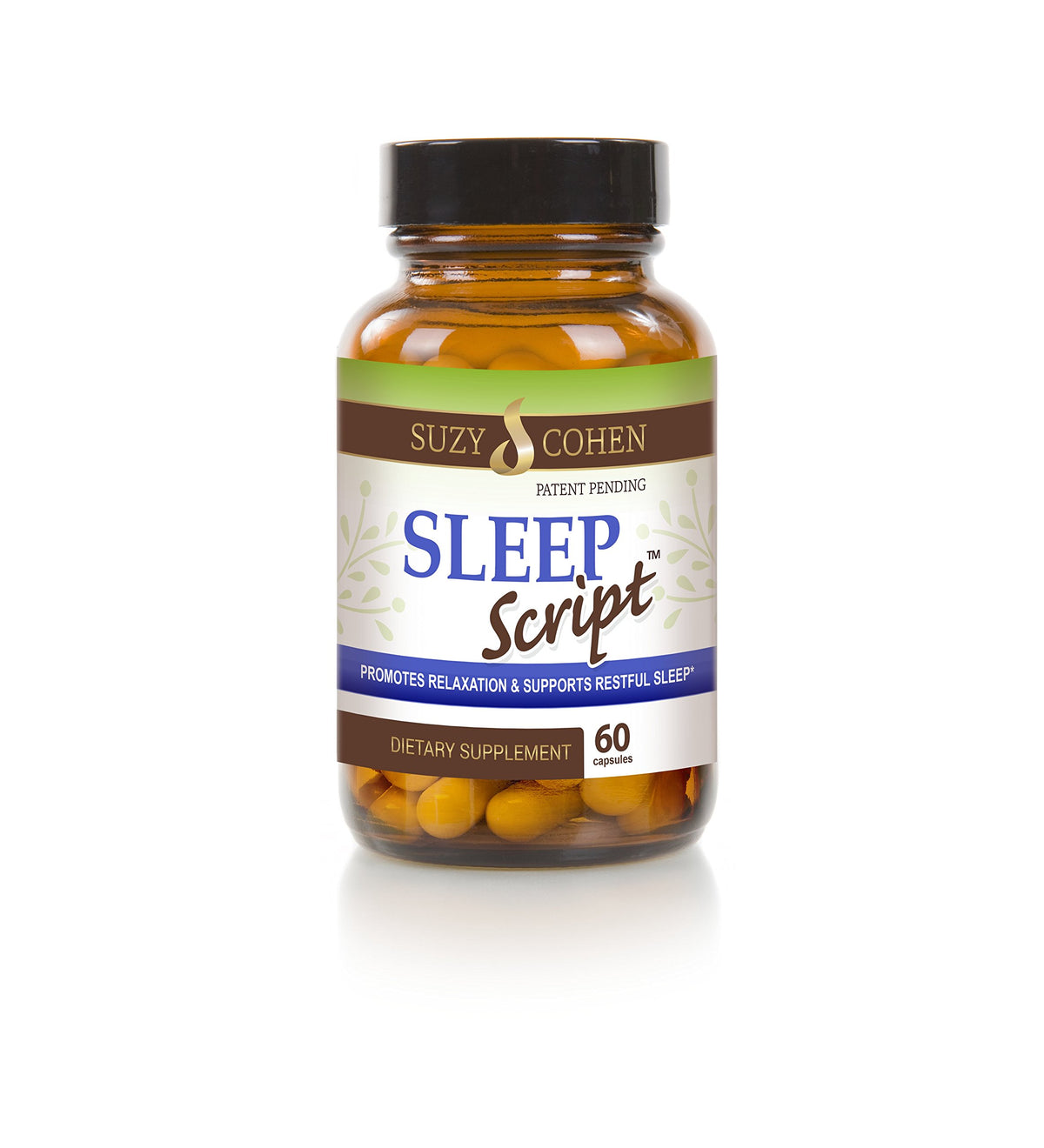 Script Essentials Sleep Script 60 Count Melatonin and 5-HTP Capsules front view