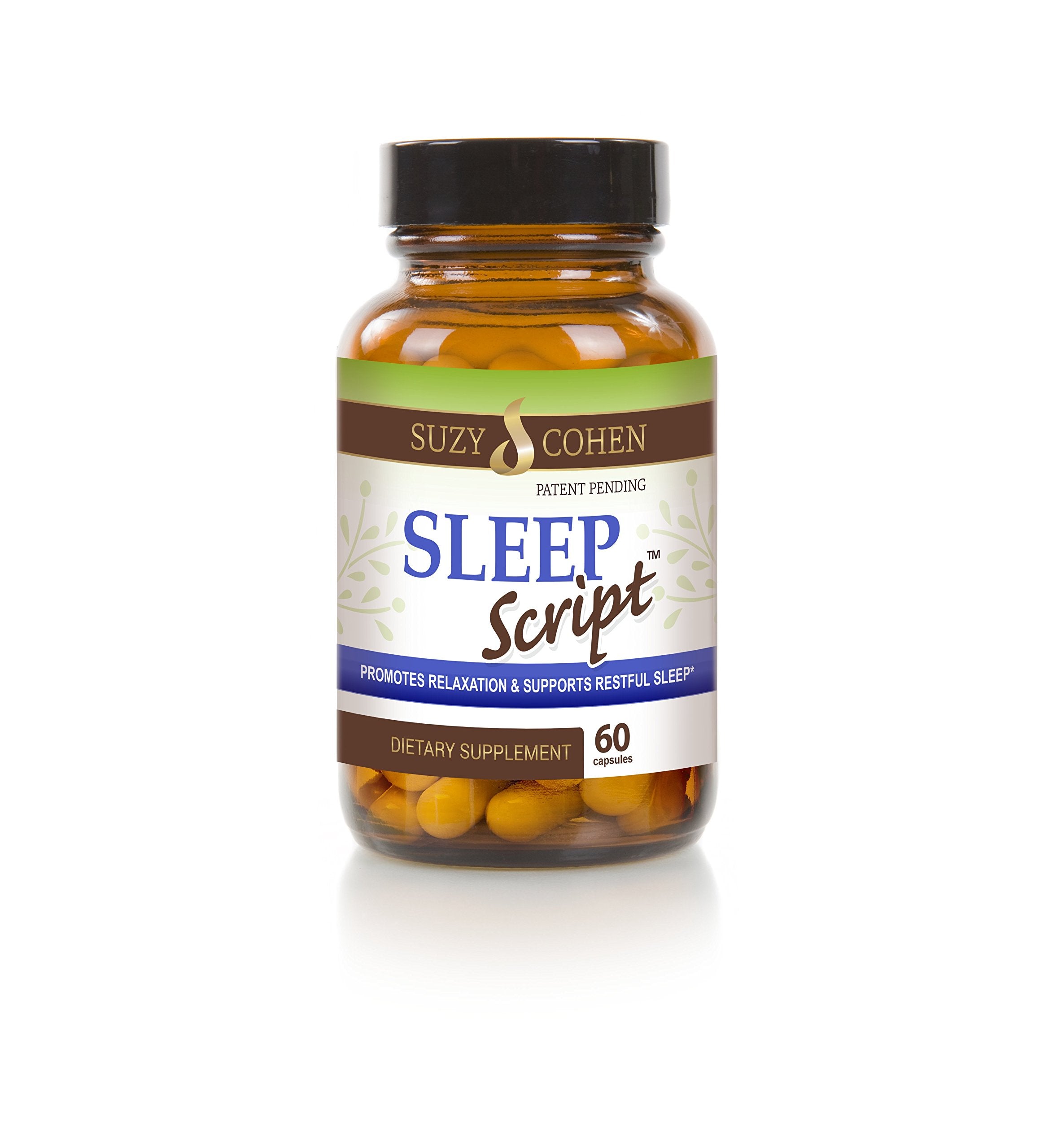 Script Essentials Sleep Script 60 Count Melatonin and 5-HTP Capsules front view