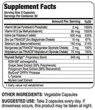 Script Essentials Thyroid Script Supplement back view with ingredients