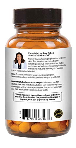 Script Essentials Vitamin C Supplement 250mg side view