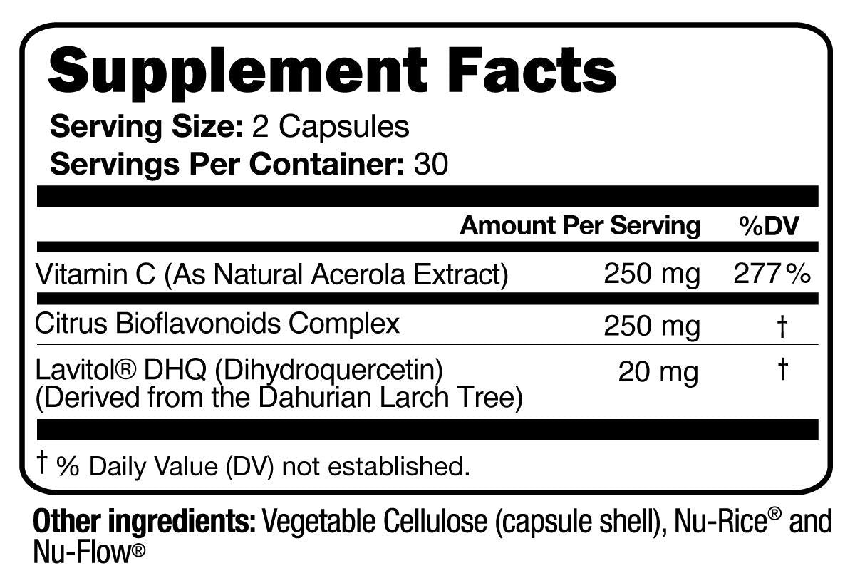 Script Essentials Vitamin C Supplement capsules close-up