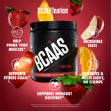 Sculpt Nation BCAA Powder 249g Fruit Punch flavour back view