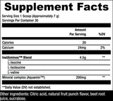 Sculpt Nation BCAA Powder 249g Fruit Punch flavour on a gym bench