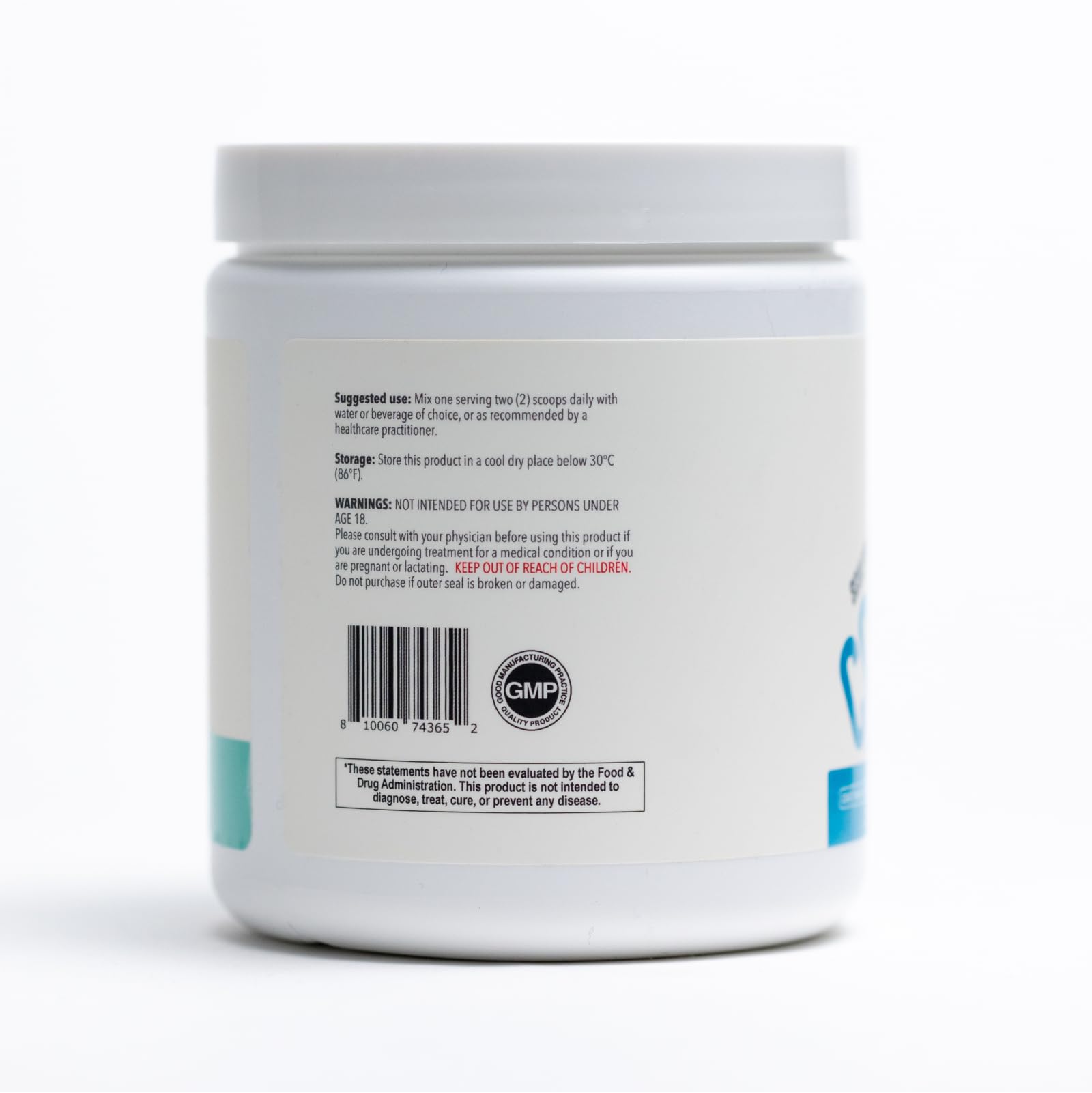 Sculpt Nation Collagen Powder displayed with superfood ingredients