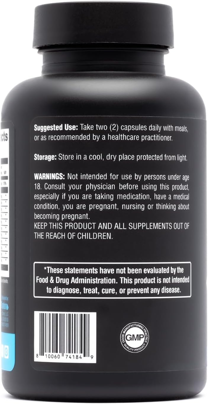 Sculpt Nation L-Arginine Supplement back view with ingredient list