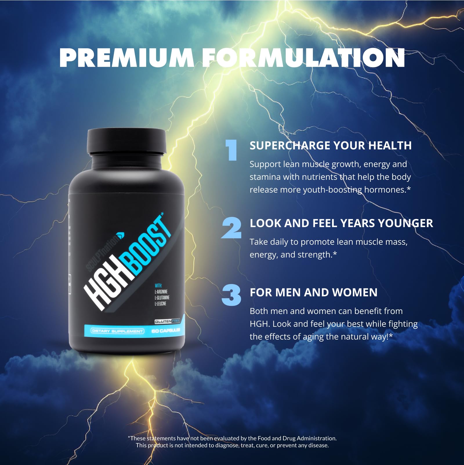 Sculpt Nation L-Arginine Supplement on a wooden table with a measuring spoon