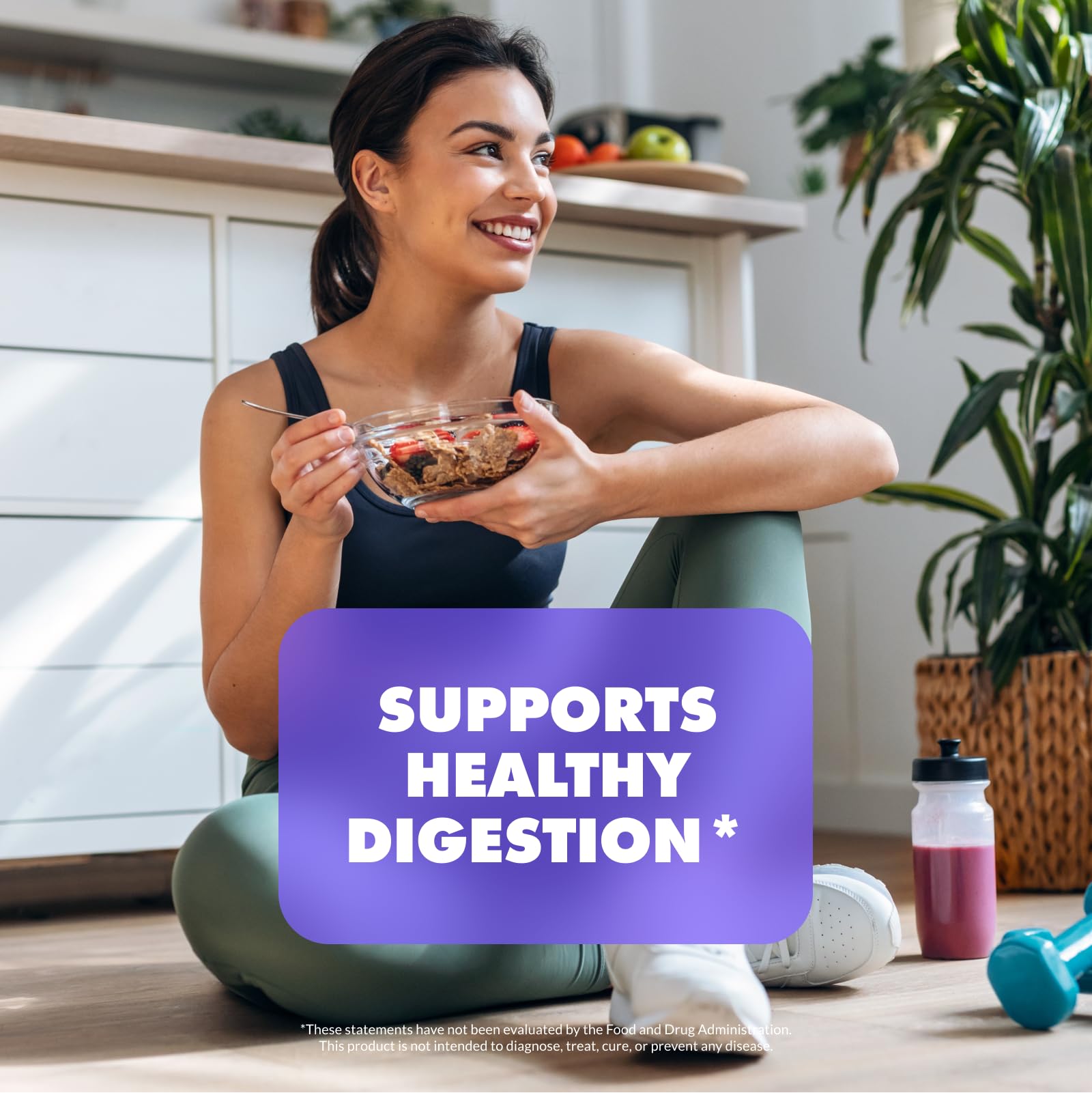 Sculpt Nation Multi-Enzyme Complex capsules on a wooden surface
