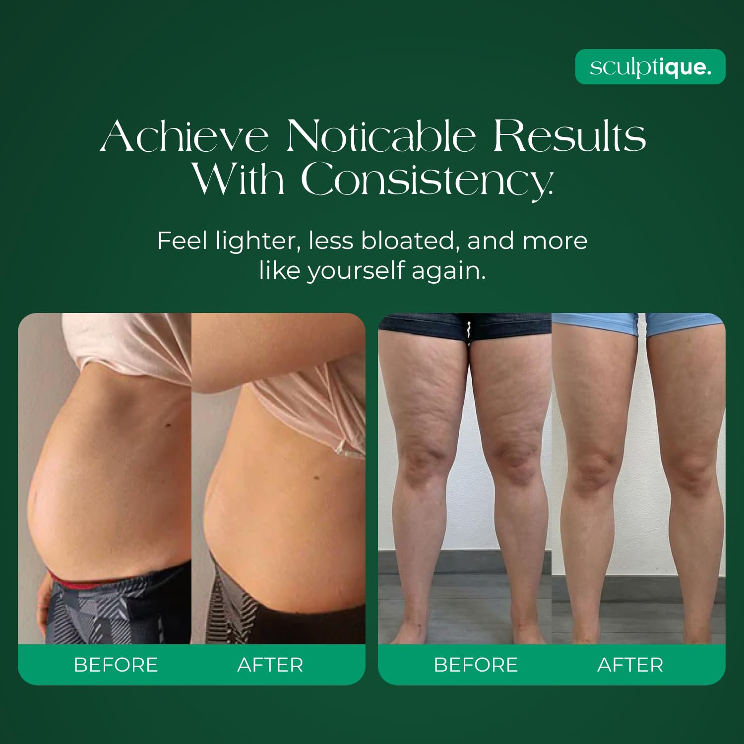 Sculptique Lymphatic Support Capsules with herbal ingredients