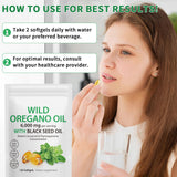 SDJUFEI Oil of Oregano & Black Seed Oil Softgels lifestyle scene