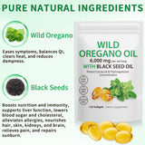 SDJUFEI Oil of Oregano & Black Seed Oil Softgels side view