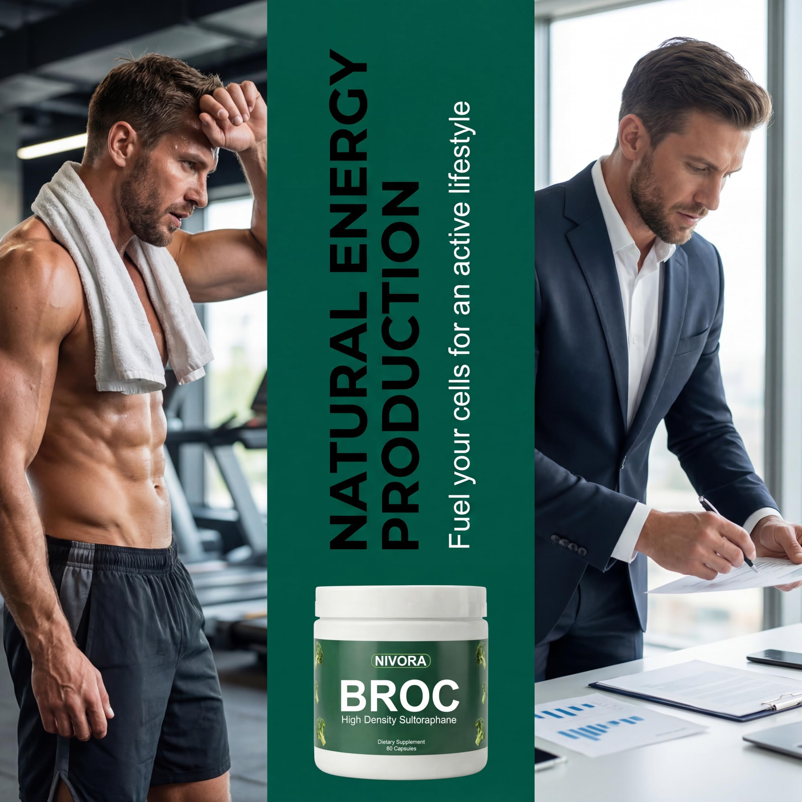 SDXJIOGE Sulforaphane Supplement capsules on a table