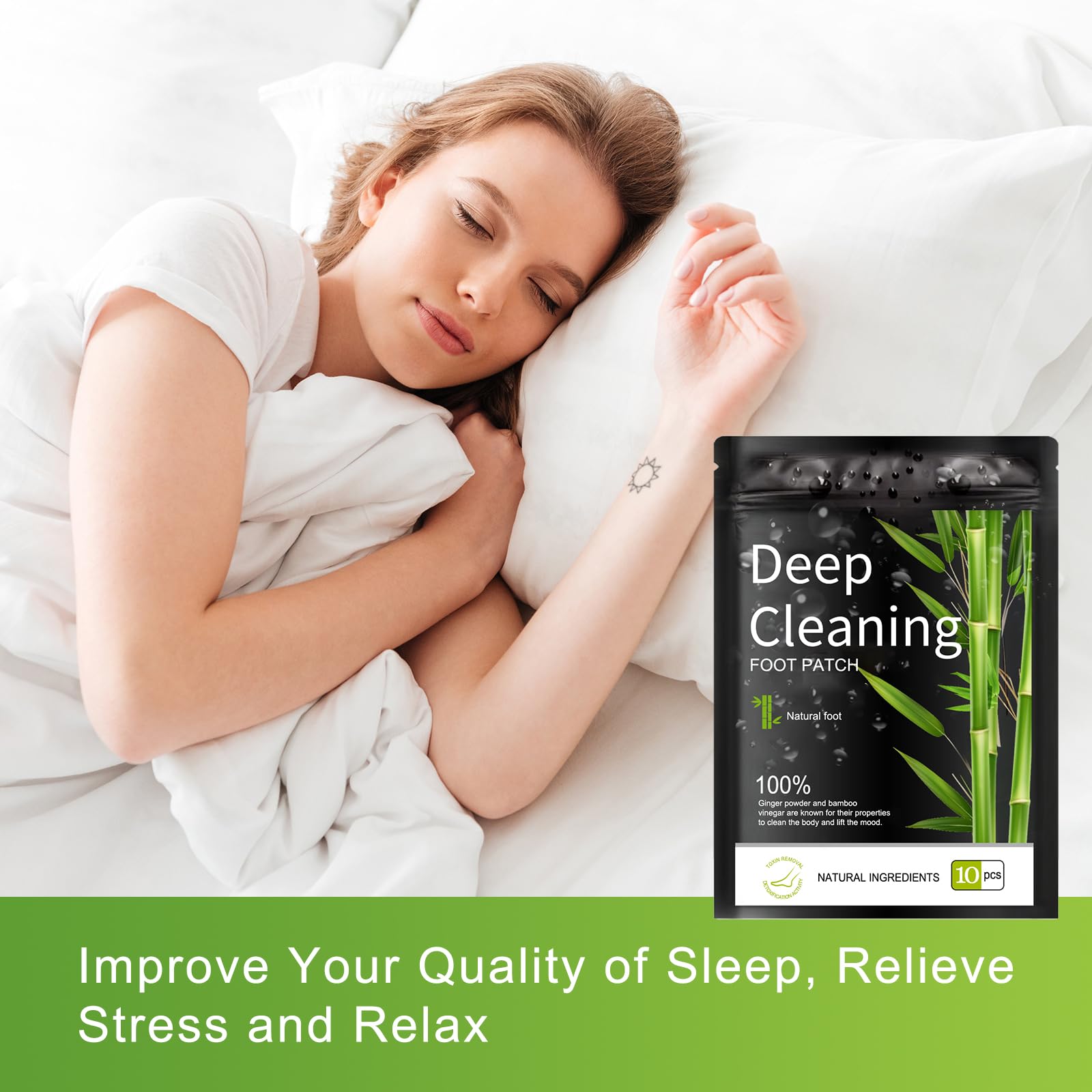 Sea-Maid Foot Pads displayed with a daily wellness background