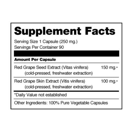 Seagate Grape Seed Extract 100% Pure 45g supplement packaging