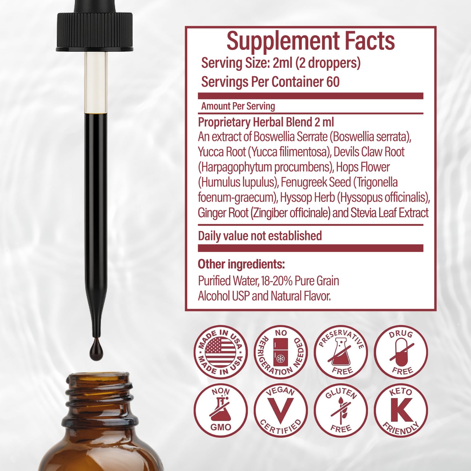 SeaTox Joint + Muscle Liquid Drops 141g packaging