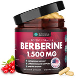 Secret Element Berberine HCL 1500mg Vegan Capsules front view