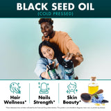 Secret Element Black Seed Oil & Sea Moss Supplement bottle with label