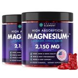 Secret Element Magnesium Gummies 60 Count Cherry Flavour front view
