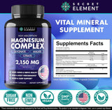 Secret Element Magnesium Supplement bottle with a measuring spoon
