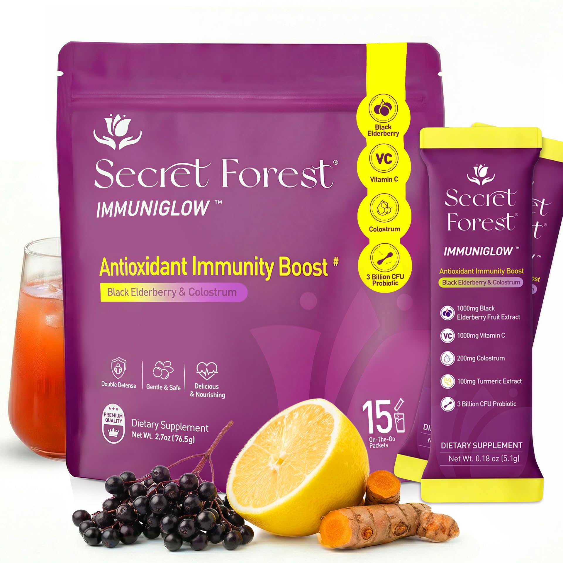 Secret Forest Daily Wellness Drink Mix packaging front view