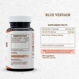 Secrets of the Tribe Blue Vervain Capsules bottle with label