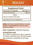 Secrets of the Tribe Boldo Capsules side view with label details