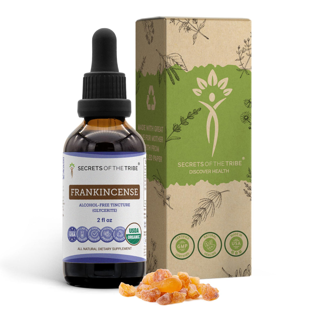 Secrets of the Tribe Boswellia Serrata Herbal Supplement front view
