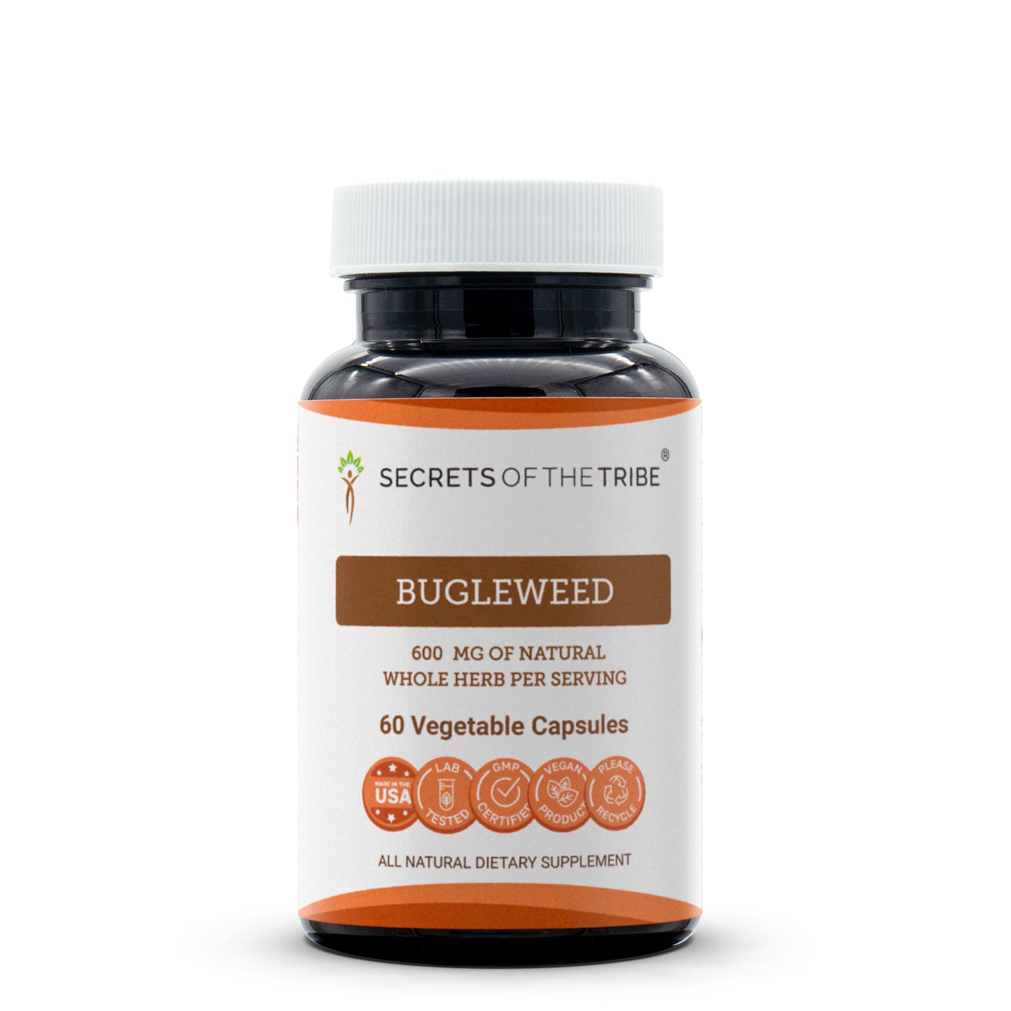 Secrets of the Tribe Bugleweed Capsules front view with packaging