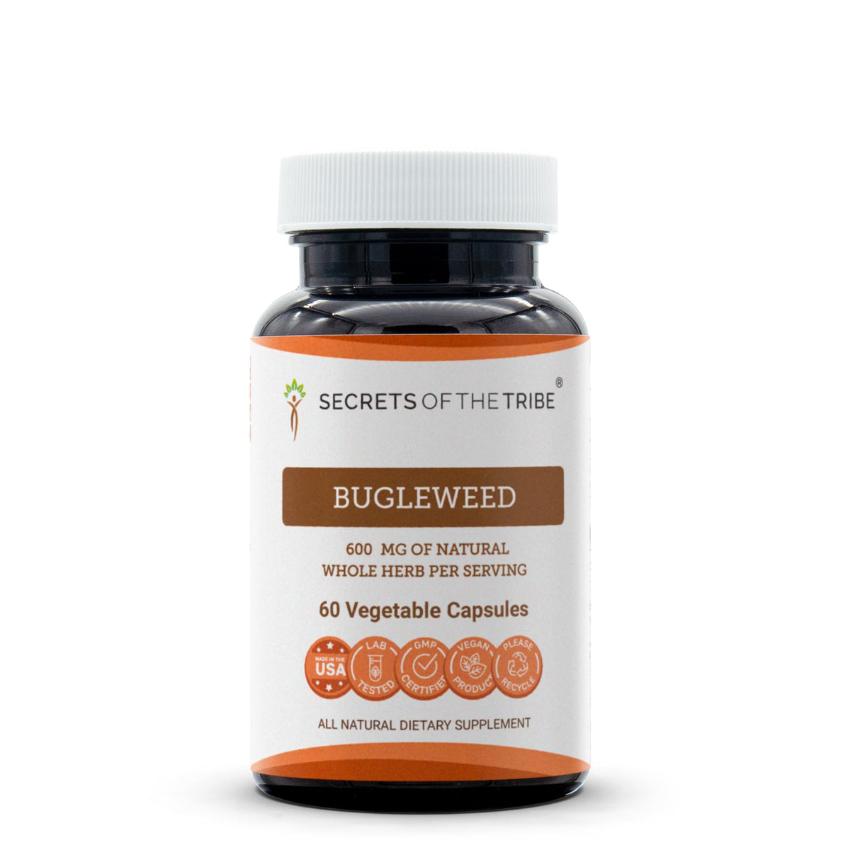 Secrets of the Tribe Bugleweed Capsules front view with packaging
