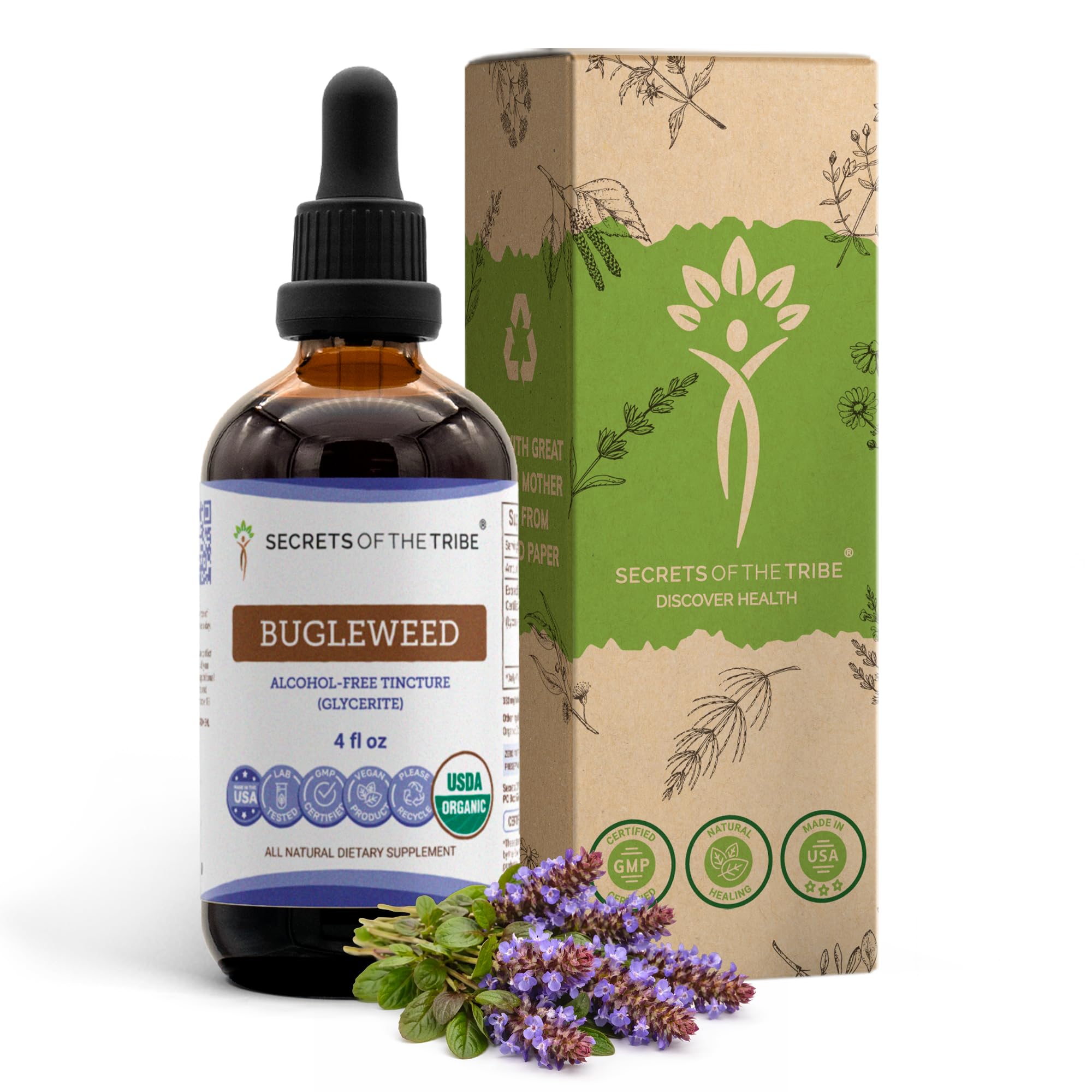 Secrets of the Tribe Bugleweed Herbal Supplement front view