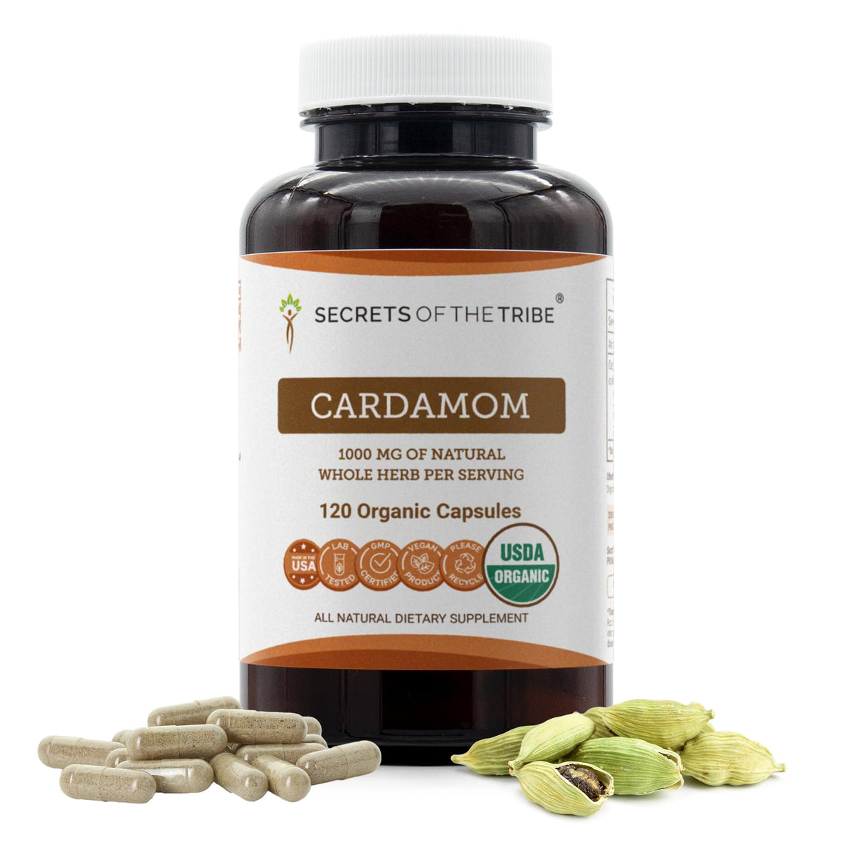 Secrets of the Tribe Chamomile Herbal Supplement front view