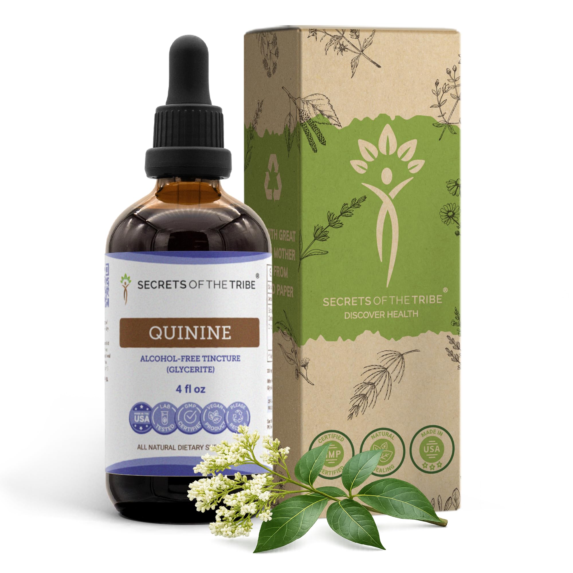 Secrets of the Tribe Cinchona Dried Bark Extract front view