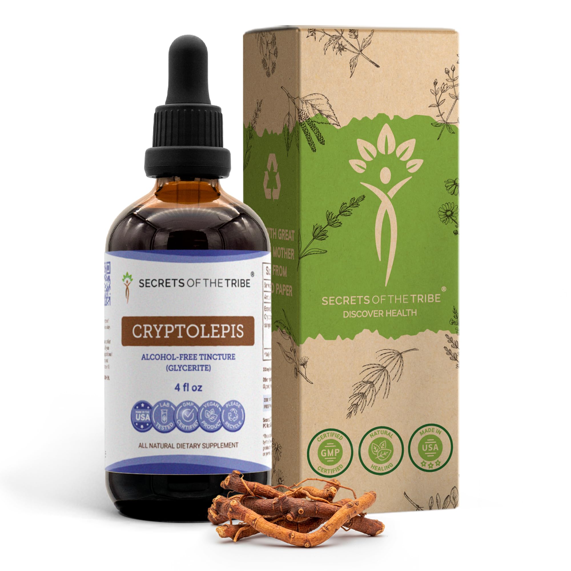 Secrets of the Tribe Cryptolepis Tincture front view 113g