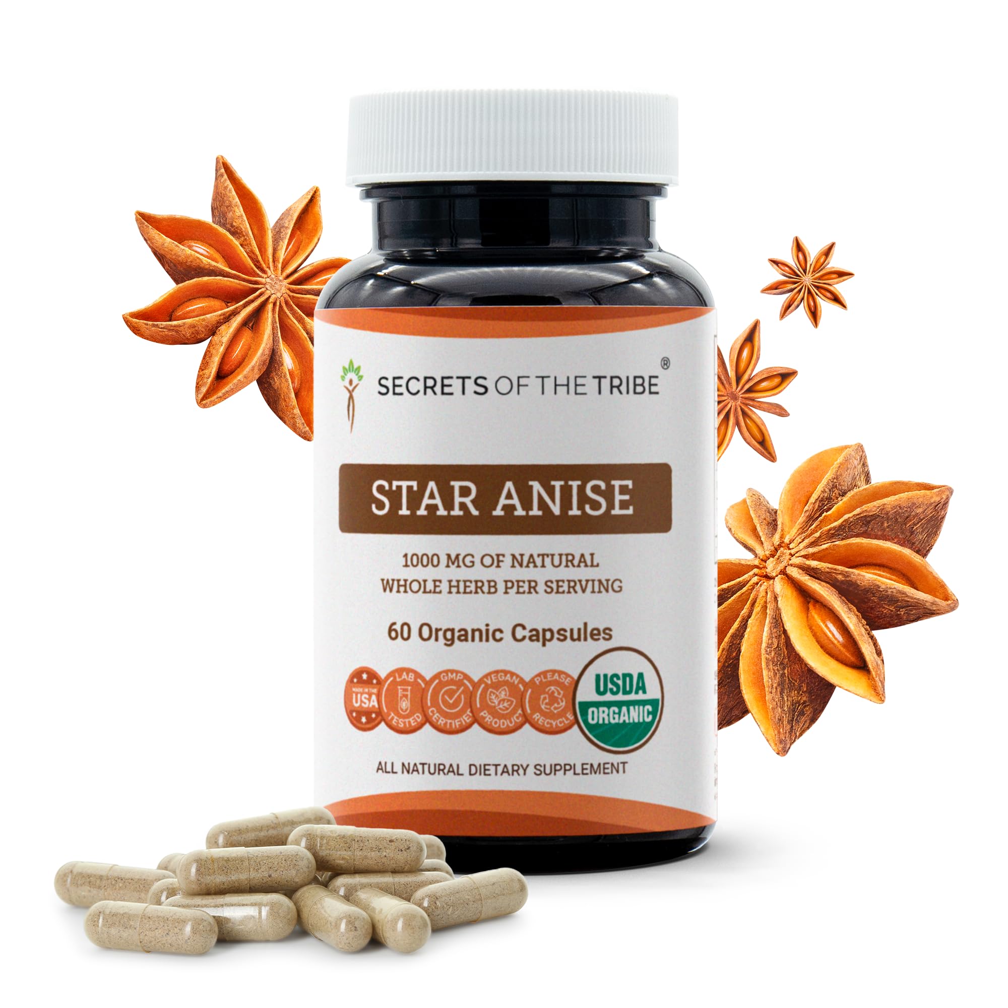 Secrets of the Tribe Daily Wellness Capsules front view