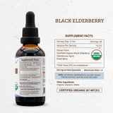 Secrets of the Tribe Elderberry Extract bottle with lid open