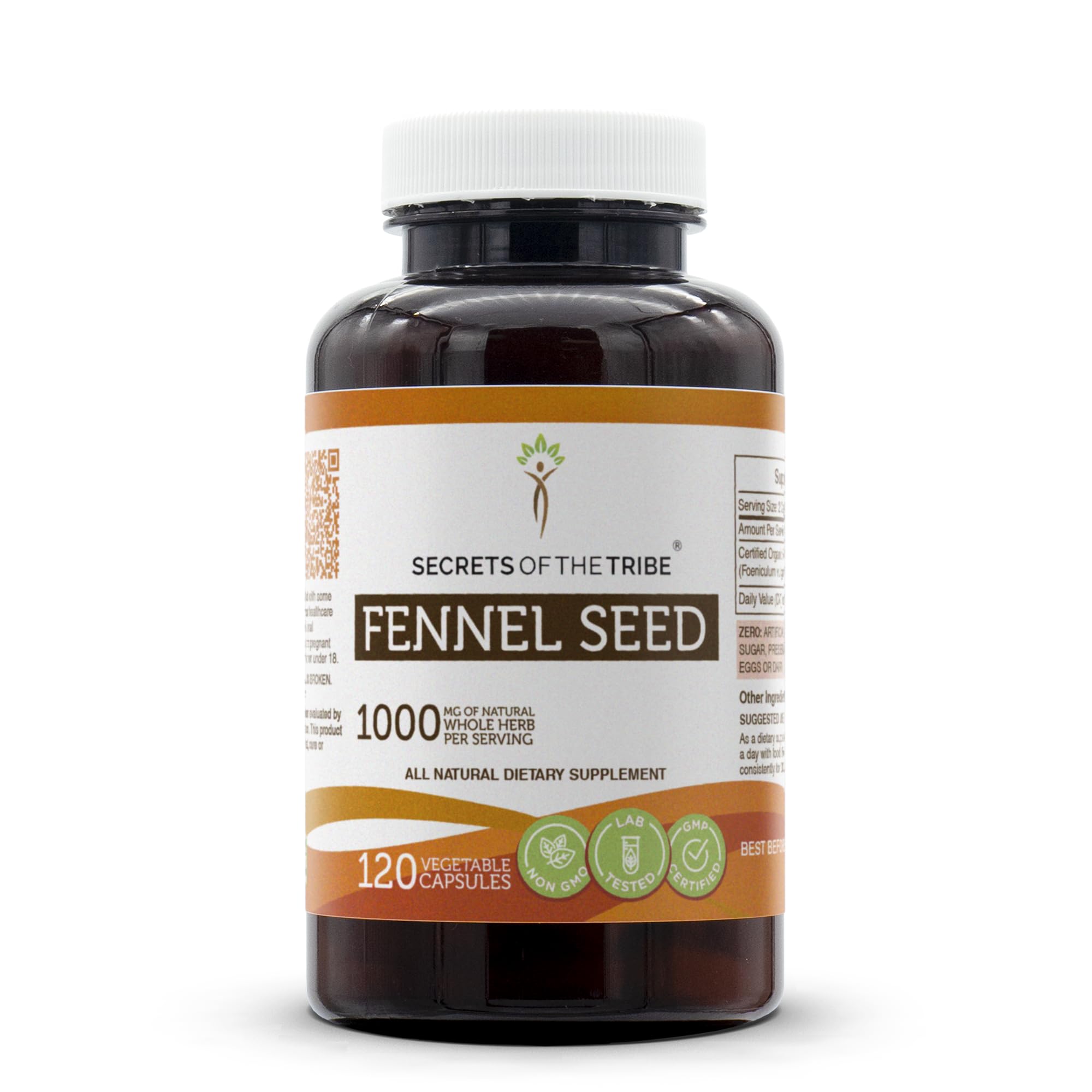 Secrets of the Tribe Fennel Seed Capsules front view packaging