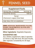 Secrets of the Tribe Fennel Seed Capsules open bottle showing capsules