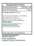 Secrets of the Tribe Garlic Supplement 259g ingredients list