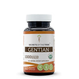 Secrets of the Tribe Gentian Dried Root Organic Capsules front view