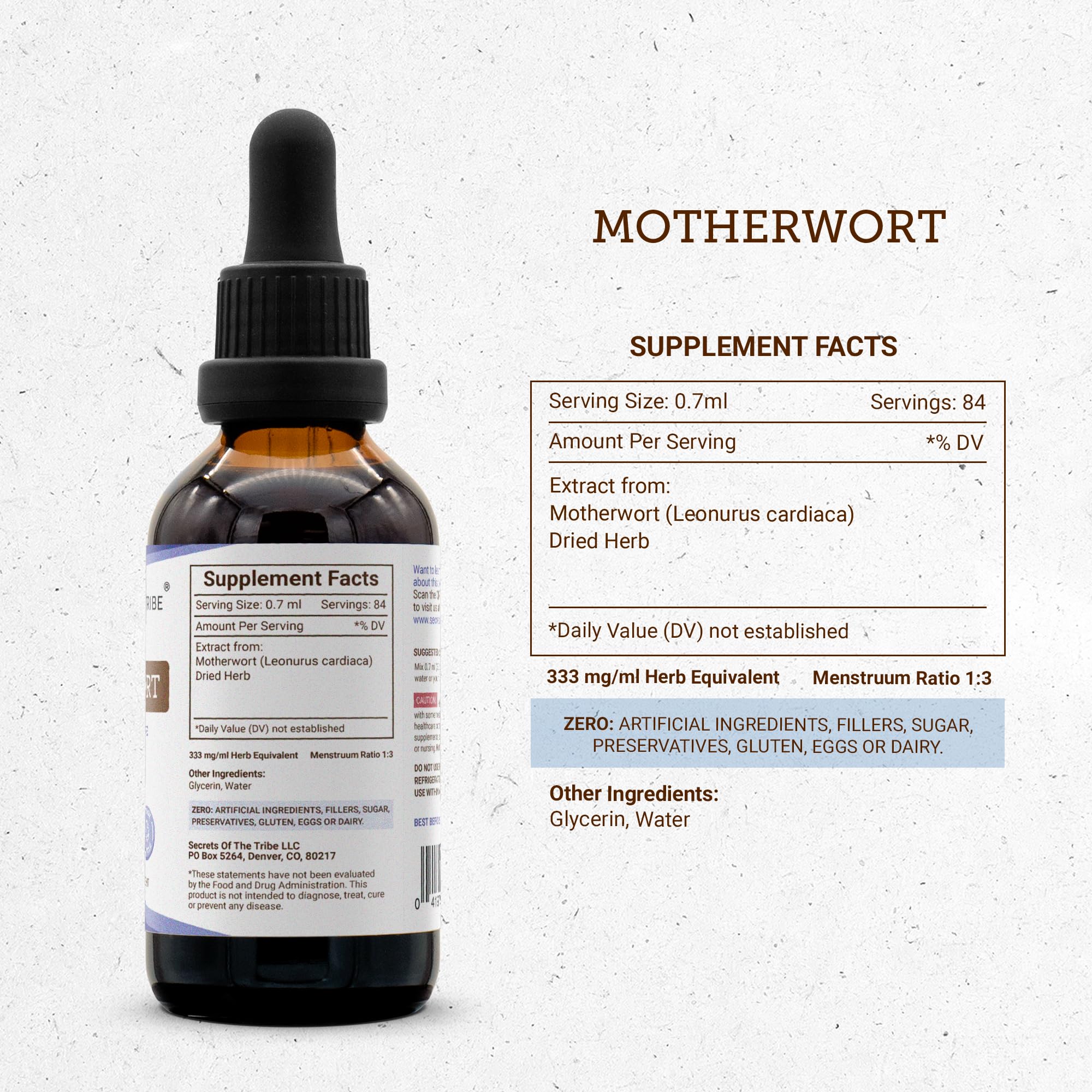 Secrets of the Tribe Herbal Extract 159g back view